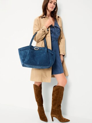Large Belted Tote Bag | Old Navy (US)