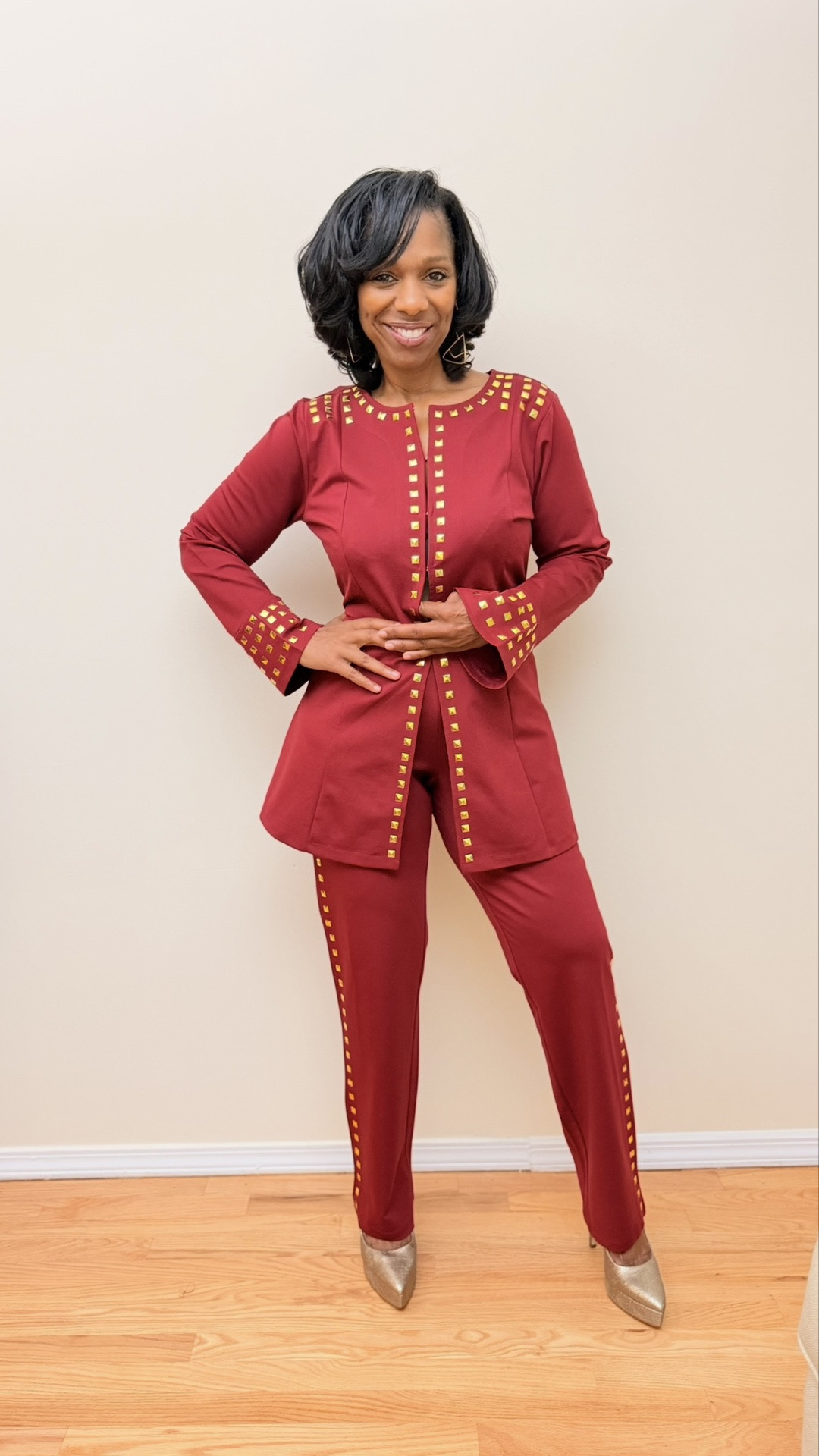 #Ad | This is 60 ✨ One set, multiple looks!

The Calida 3-Piece Wardrober from ASHRO gives me options — pants for a polished look or the skirt when I want to dress it up. And I love the gorgeous gold detailing. ❤️✨

❤️ Calida 3-Piece Wardrober
❤️ Item #PW327148
❤️ Cranberry | Size Medium
❤️ Gifted by @shopashro

Which look is your favorite — pants or skirt?

#Ad #ASHRO #ShopAshro #ThisIs60 #StyleAt60 #FashionOver50 #WomenOver50Style #AgelessStyle

#LTKootd #LTKOver40 #LTKSeasonal