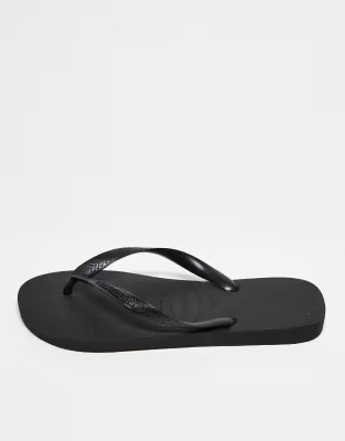 Havaianas Classic Top flip flops in black | ASOS (Global)