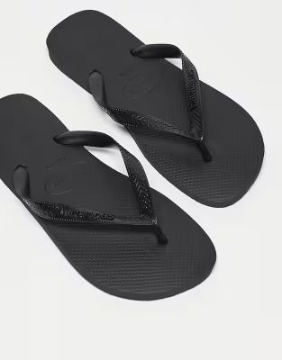 Havaianas Classic Top flip flops in black | ASOS (Global)