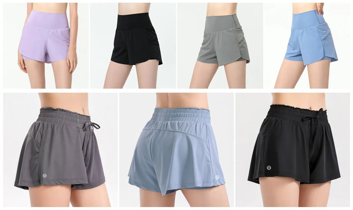 1:1 LULU LEMON Dupe Shorts Feminine Casual Outfit Running Short Pants Ladies Sportswear Solid Col... | DHGate