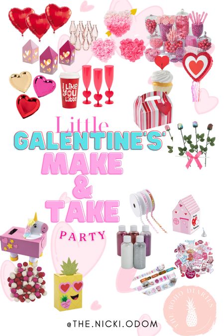 Galentine’s Party Make and Take DIY Crafts. Throw a fun Galentine’s day party for all the ladies you love in your life! Find all the essentials for the perfect Galentine’s day party decorations in one place! Valentines decorations, valentines crafts, valentines card, Galentines day card, Galentines Day Gift, Galentines Day DIy, Valentines Day gift, heart crafts, doy valentines, love crafts, craft party 

#LTKhome #LTKparties #LTKSeasonal