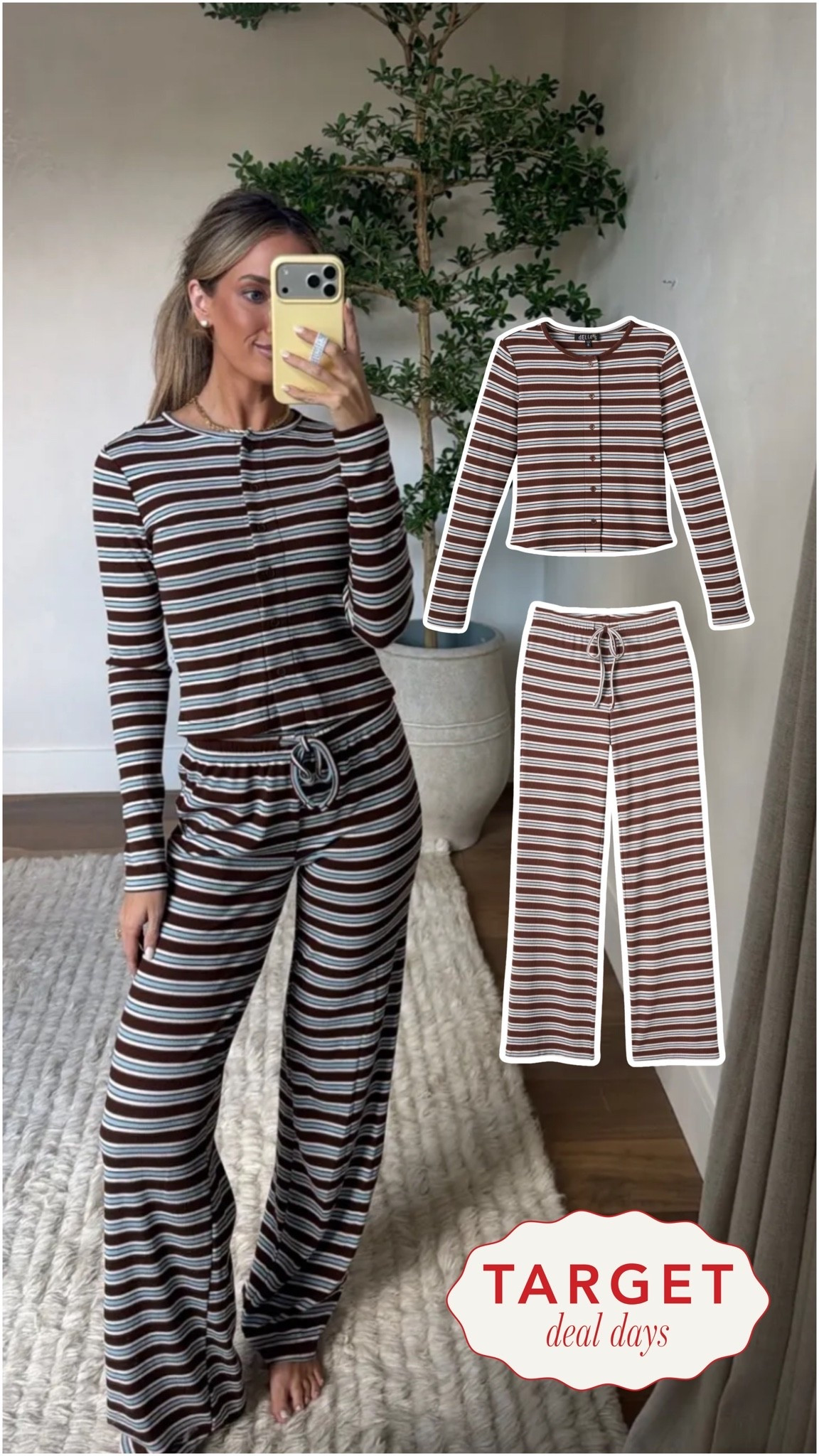 Cutest little lounge set on sale today! I’m wearing an xs in both but if you’re in between sizes, size up