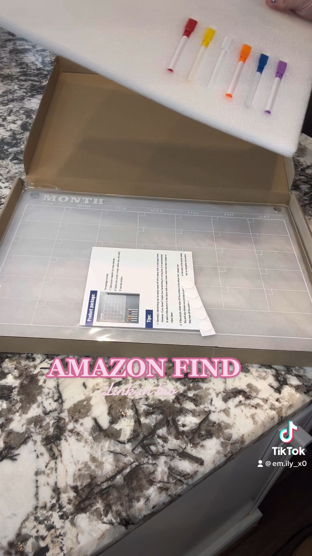 Love this magnetic acrylic fridge calendar! 

#LTKunder50 #LTKFind #LTKhome