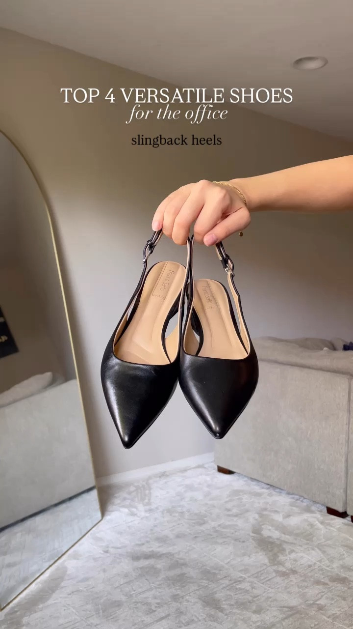 4 versatile shoes for the office  

More links in each separate outfit post🖤

Outfit 1: 
Gray trousers - aritzia, in Crepette fabric, color “Coal Grey”, size 27 regular, run slightly long as they’re designed to be worn with heels
Short heels - Nordstrom, tts (linked similar pair I love w/ a kitten heel!)
Black purse - Amazon 

Outfit 2: 
Silk shirt - size s, Quince
Belt - Amazon 
Effortless pants - size 6, aritzia, run long (meant to be worn with heels)  
Black purse - old Everlane purse
Boots - from justfab collection, linked similar well-rated option! 

outfit 3: 
Houndstooth blazer - old Nordstrom, linked similar on the individual picture
Black tank - Ann Taylor, size s 
Wide leg jeans - Madewell, size 27 
Black Mary Jane flats - banana republic factory (50% off right now)  

Outfit 4:
Blazer - Amazon blazer, runs big, size xs 
Soft long sleeve - Amazon, size s
Black trousers - Abercrombie, size 27 curve love regular length fits me best 
Black loafers - Nordstrom tts 

Work outfits / office outfits / professional outfits / business casual outfits / officewear  / work pants / workwear / business professional

#LTKStyleTip #LTKFindsUnder100 #LTKWorkwear