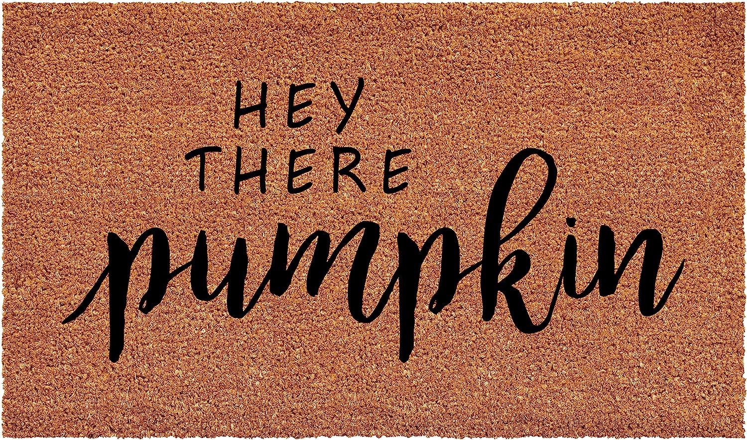 Calloway Mills Hey There Pumpkin Doormat (Tan/Black, 17" x 29") | Amazon (US)