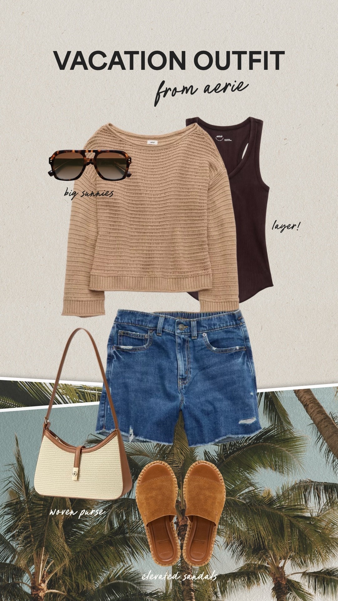 Midsize vacation outfit from Aerie!
-
-
-
Vacation outfit, beach outfit ideas, spring break outfit, resortwear, beach outfit, mom style, midsize fashion, midsize outfits, spring fashion

#LTKTravel #LTKSeasonal #LTKMidsize