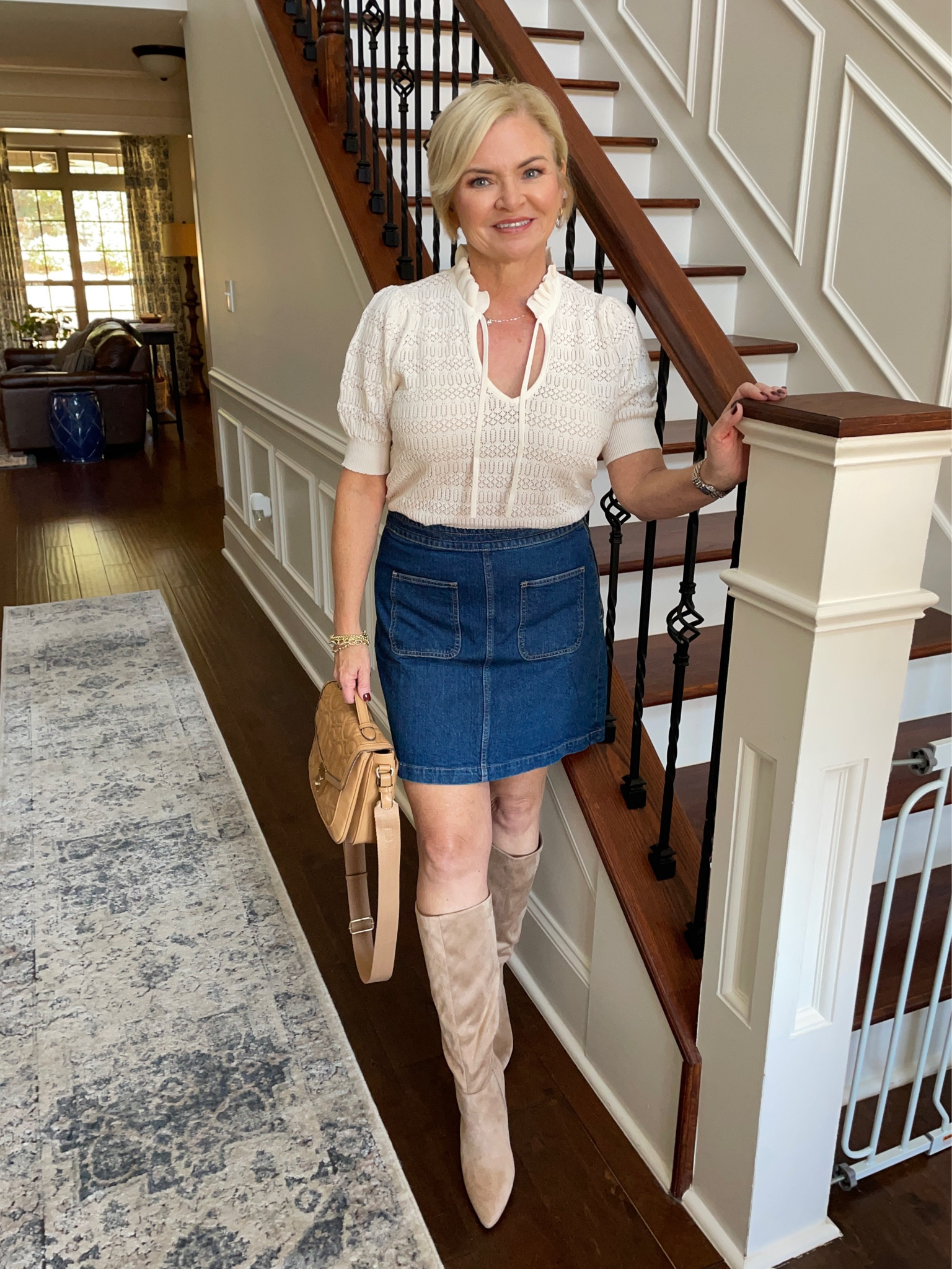 Wearing Medium Petite top, 6 skirt

Fall dress
Fall outfits
Thanksgiving outfit
Boots

#LTKHoliday #LTKstyletip #LTKfindsunder100