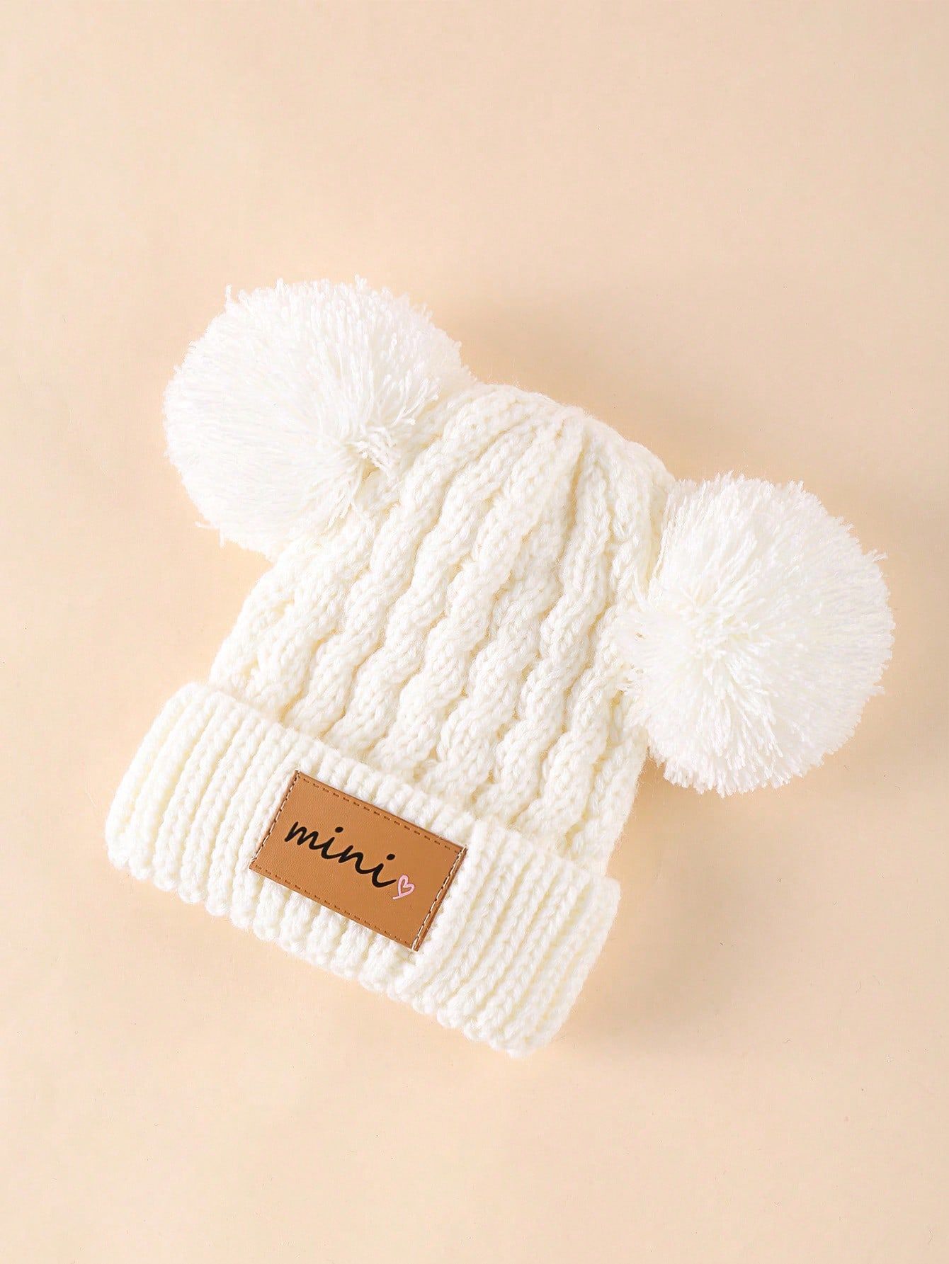 1pc Soft Warm Knitted Baby Hats Caps Cute Cozy  Winter Infant Toddler Baby Beanies | SHEIN