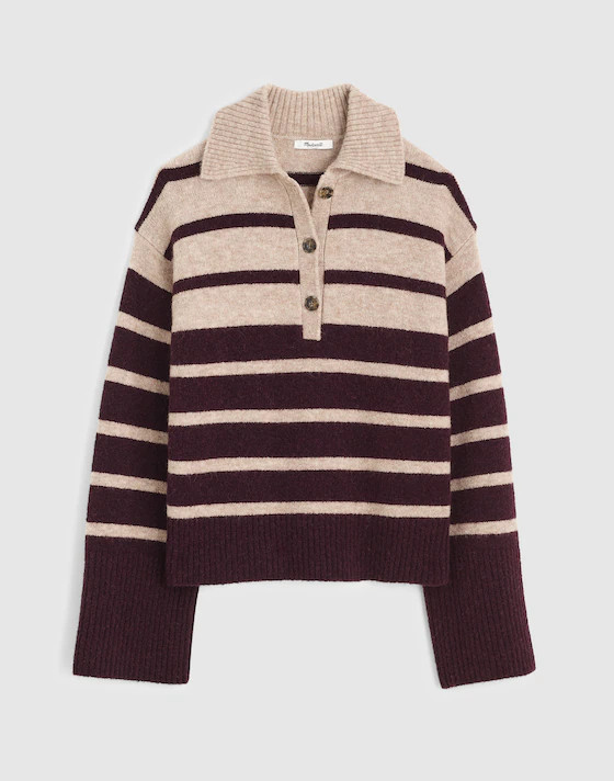 CloudSoft Polo Sweater | Madewell