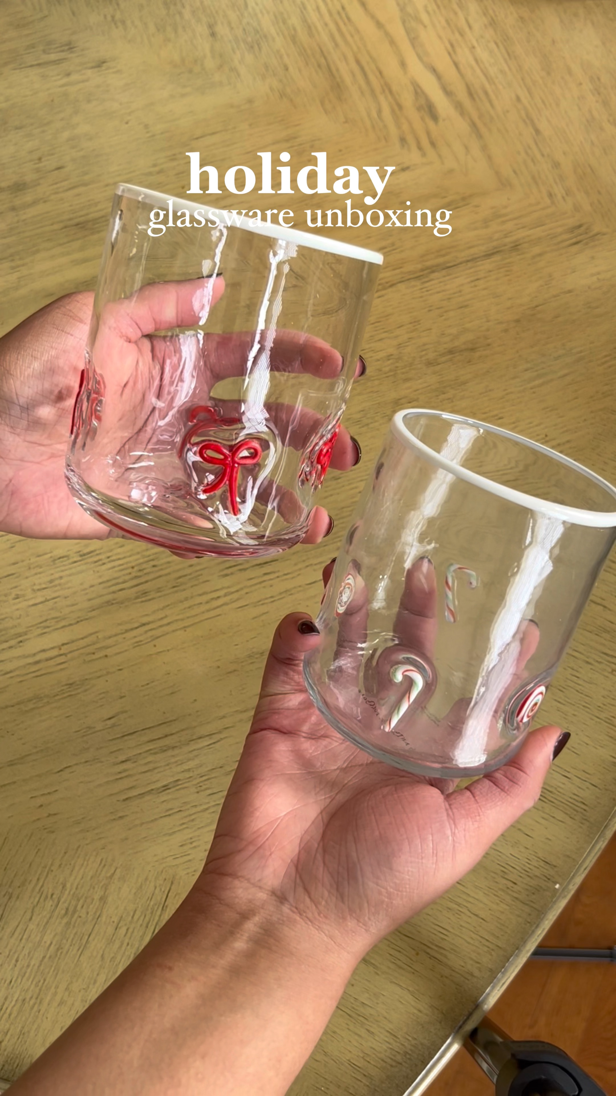 Anthropologie Glassware 🤌🏽 I’ll be sipping in style. Cute glassware for my iced coffee and non- alcoholic eggnog 

#LTKVideo #LTKHoliday #LTKSeasonal