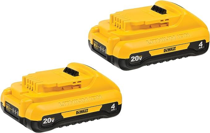 DEWALT 20V MAX* Batteries, Compact, 4.0-Ah, 2-Pack (DCB240-2) | Amazon (US)