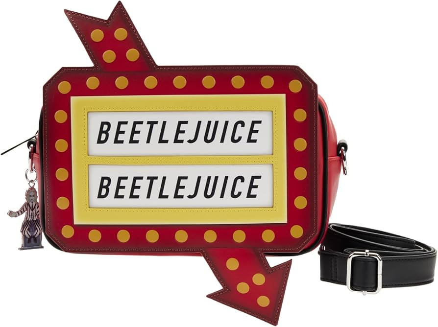 Loungefly Beetlejuice Graveyard Sign Cross Body Bag | Amazon (US)