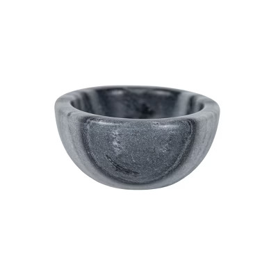 3 Inch Black Marble Serving Bowl by Foreside Home & Garden | Target