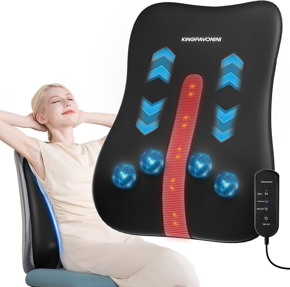 KingPavonini Back Massager for Pain Relief Deep Tissue, Up-Down Rolling & Ultra-Slim Shiatsu Back... | Amazon (US)