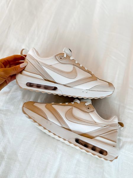 Nike Air Max Dawn Sneakers // these sneakers run tts but if in between sizes go up! These are super comfy and a great travel sneakers. A great neutral sneaker for fall! 

#LTKBacktoSchool #LTKshoecrush #LTKsalealert