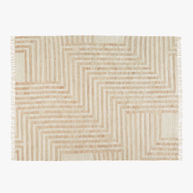 Zion Ivory Handwoven Area Rug 9'x12' + Reviews | CB2 | CB2