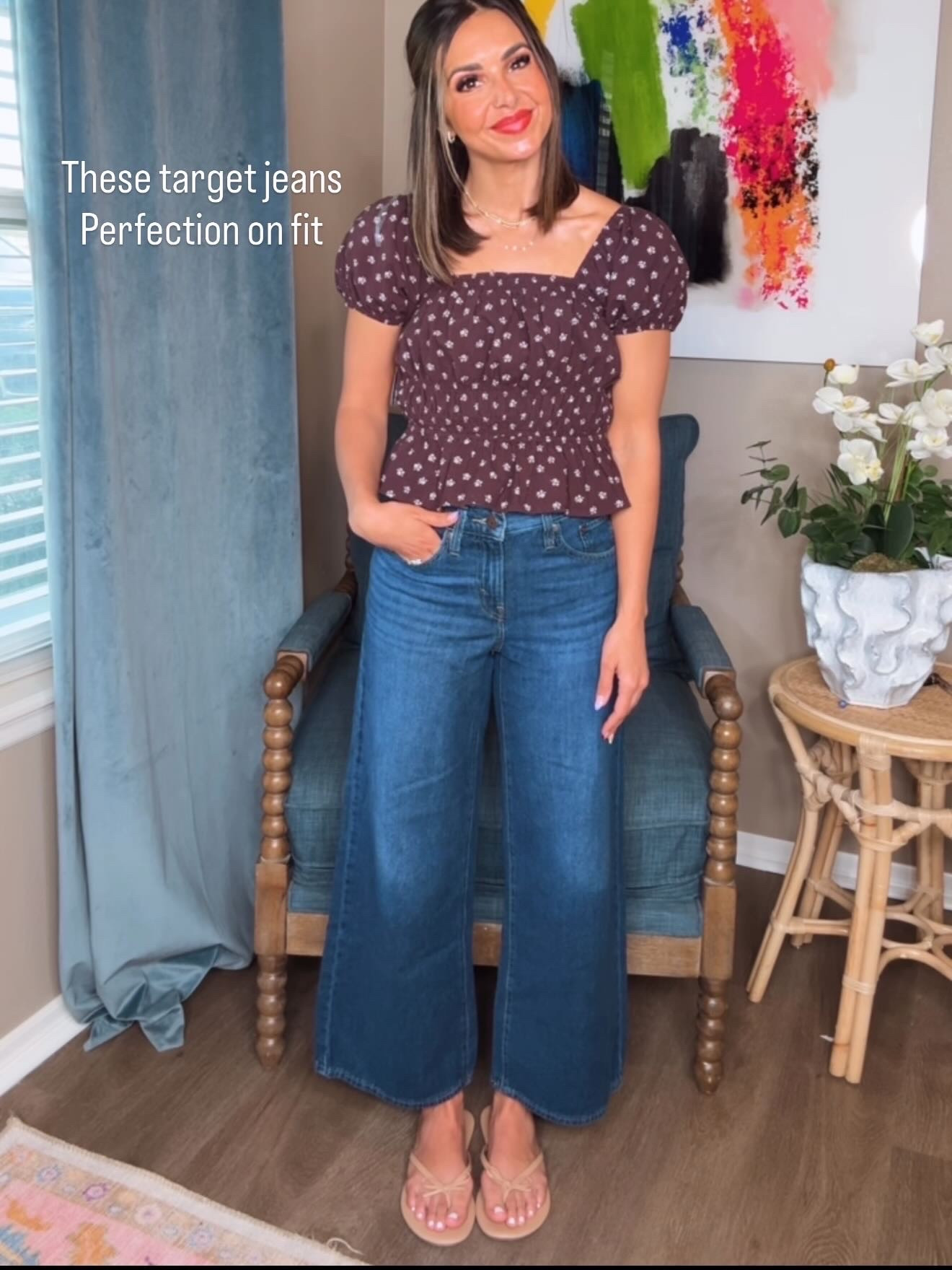 This cropped fit is so perfect! I’m 5’4 for reference and I love the was these fit! @target knows how to do jeans!

#LTKSaleAlert #LTKgrwm #LTKootd