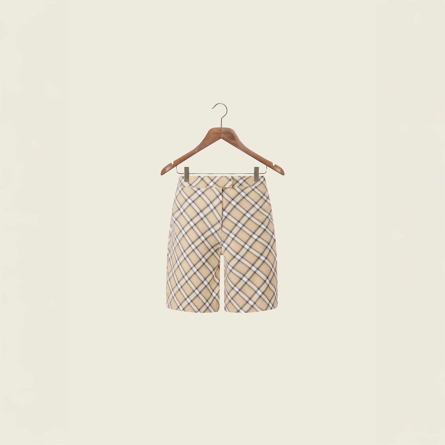 House of Sunny Sloane Check Short | Women’s Check Woven Shorts | House of Sunny