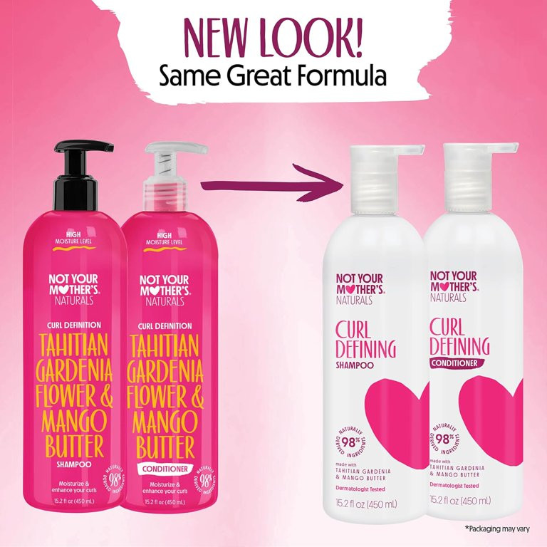 Not Your Mother's Naturals Curl Defining Shampoo and Conditioner (2 Pack) - 98% Naturally Derived... | Walmart (US)