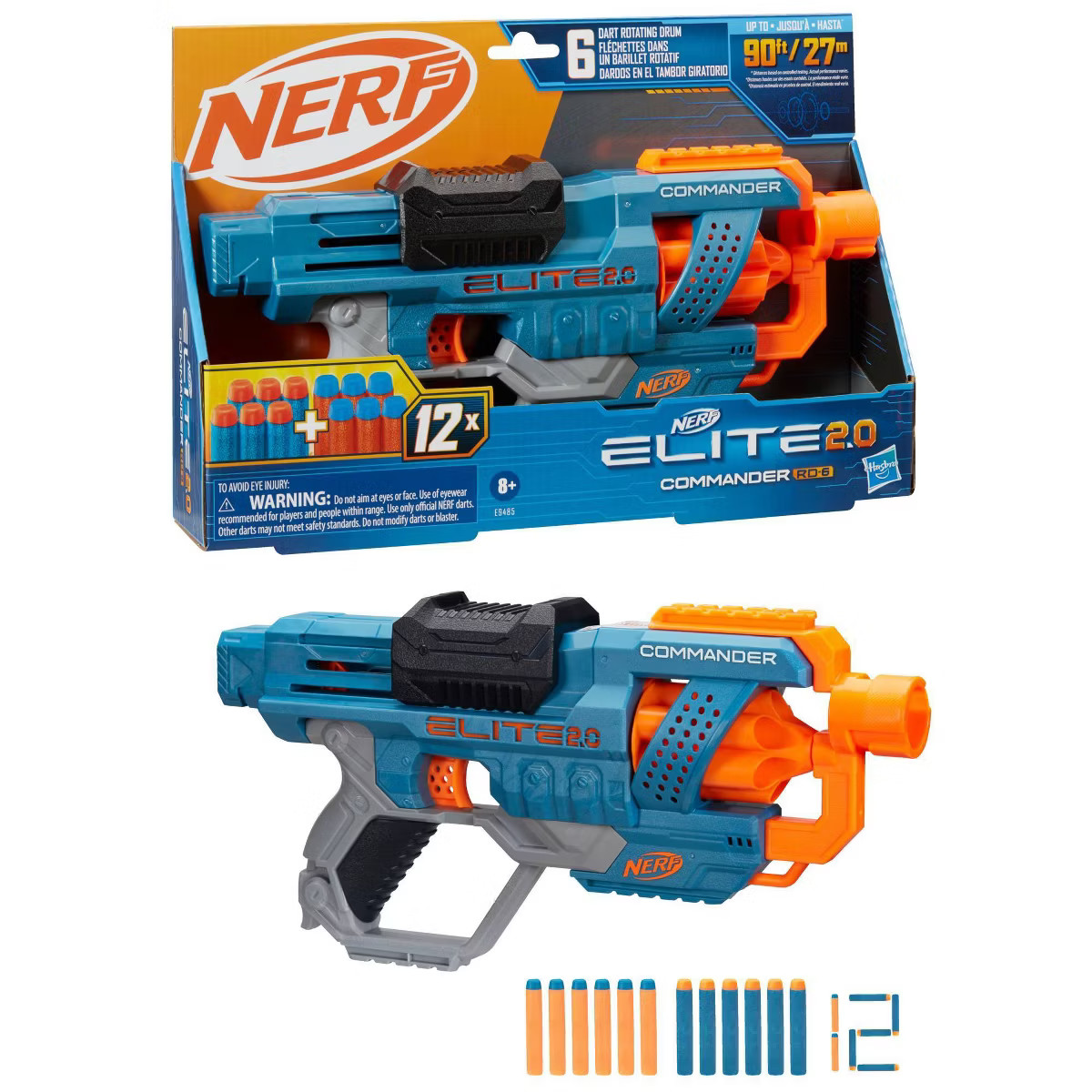 NERF Elite 2.0 Commander RD 6 Toy Blaster | Target