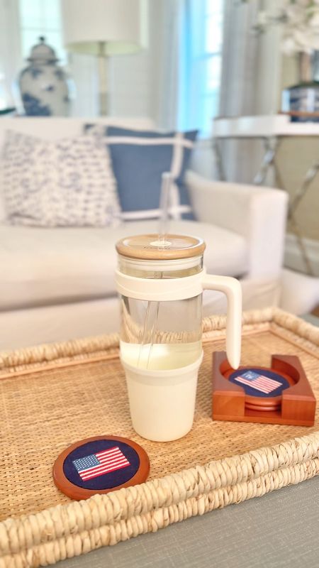 Under $30: New favorite to-go 40 oz. tumbler is glass and linking the glass straws I ordered for it. Great for water and iced coffee. Sometimes I don’t like plastic or stainless for these drinks and the is tumbler  perfect! Fits your cars cup holder perfectly! 

#LTKFindsUnder50 #LTKHome #LTKVideo