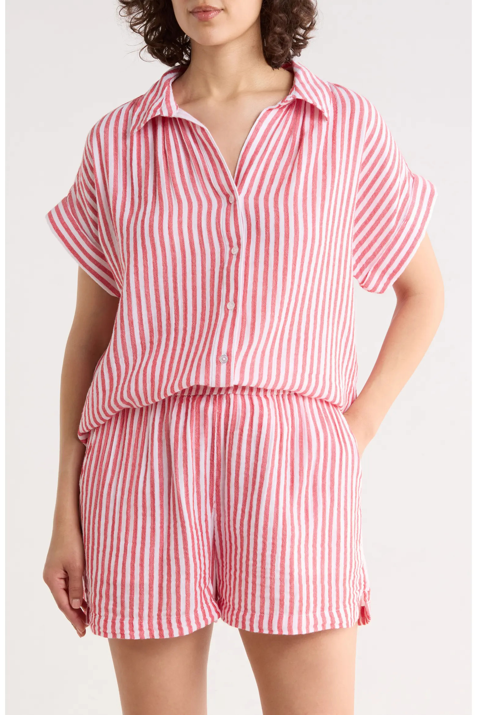 Duo Gauze Button-Up Shirt (Women) | Nordstromrack | Nordstrom Rack