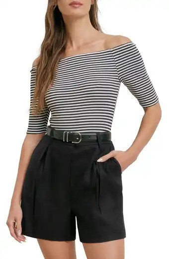 Pleated Linen Blend Shorts (Women) | Nordstrom | Nordstrom