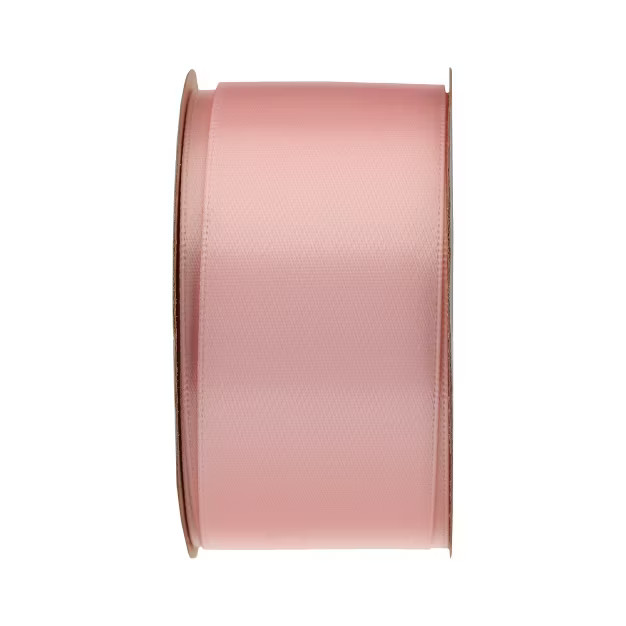 9'x1.5" Satin Sheen Gift Wrap Ribbon Light Pink - Spritz™ | Target