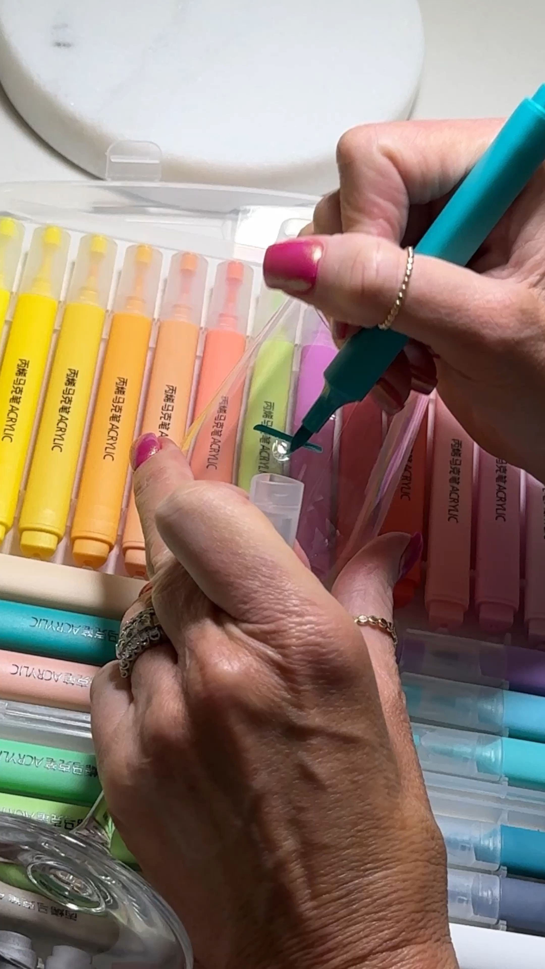 LOVE these  AMAZON Acrylic Paint Pens! They wipe off easily from glass or acrylic and come in 48 colors! I love using them on my wine glasses and my acrylic memo board!! 

#LTKfindsunder50 #LTKhome #LTKGiftGuide