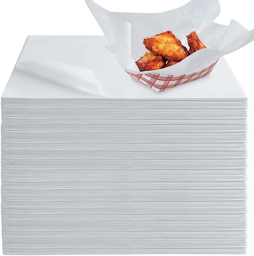 Stock Your Home 12 x 12 Grease Proof Deli Wrapper (500 Pack) - Pre Cut Natural Wax Paper Sheets -... | Amazon (US)