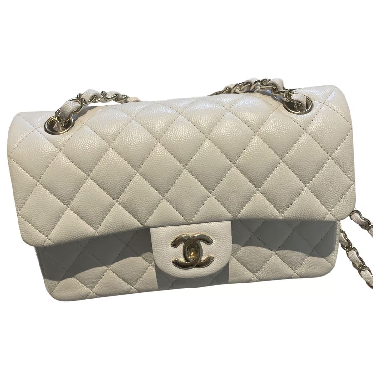 Timeless/classique leather crossbody bag Chanel White in Leather - 36955274 | Vestiaire Collective (Global)