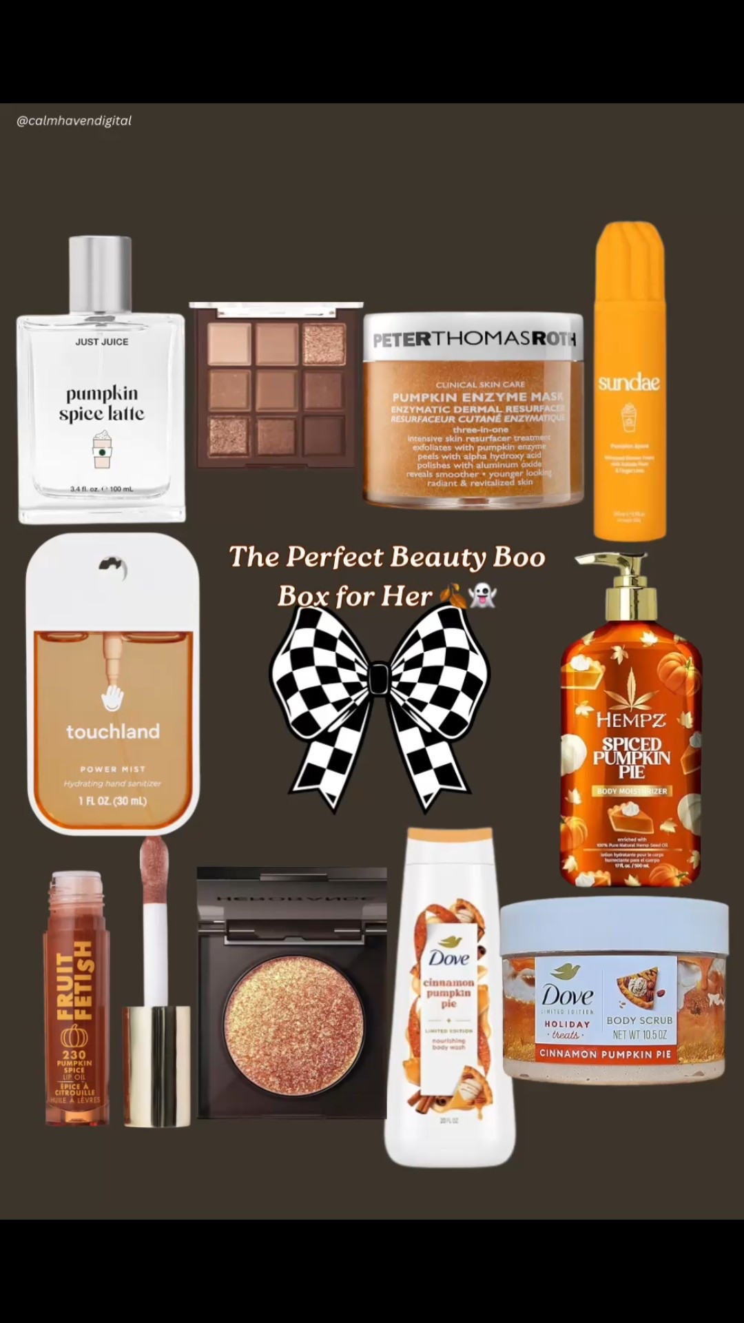 👻🎃 Treat yourself or someone you love to the ultimate Beauty Boo Box this fall! I rounded up my favorite pumpkin-spice and cinnamon-scented self-care + beauty finds — from body wash and scrubs to hydrating mists, lip glosses, and cozy autumn makeup.

Everything you see here is linked so you can shop or mix + match and create your own boo box. Perfect for spooky season gifts, fall birthdays, or just a little seasonal self-care. 🧡✨ Tap to shop my picks!


#LTKFallSale #LTKHalloween #LTKBeauty