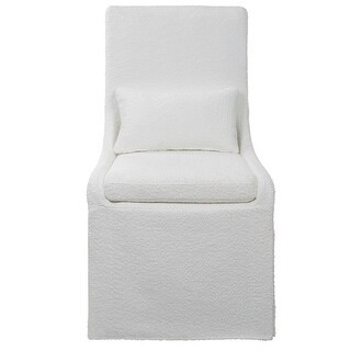 Uttermost Coley White Armless Chair - 23"x 39.5"x 25" - Bed Bath & Beyond - 36632107 | Bed Bath & Beyond