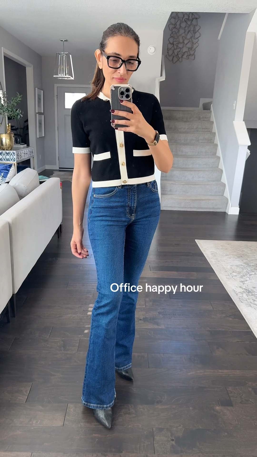 Aritzia sweater 
Business casual 
Zara flare jeans 

#LTKfindsunder50 #LTKsalealert #LTKfindsunder100