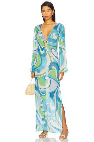 CIN CIN x REVOLVE Flower Maxi Dress in Ocean Blue from Revolve.com | Revolve Clothing (Global)