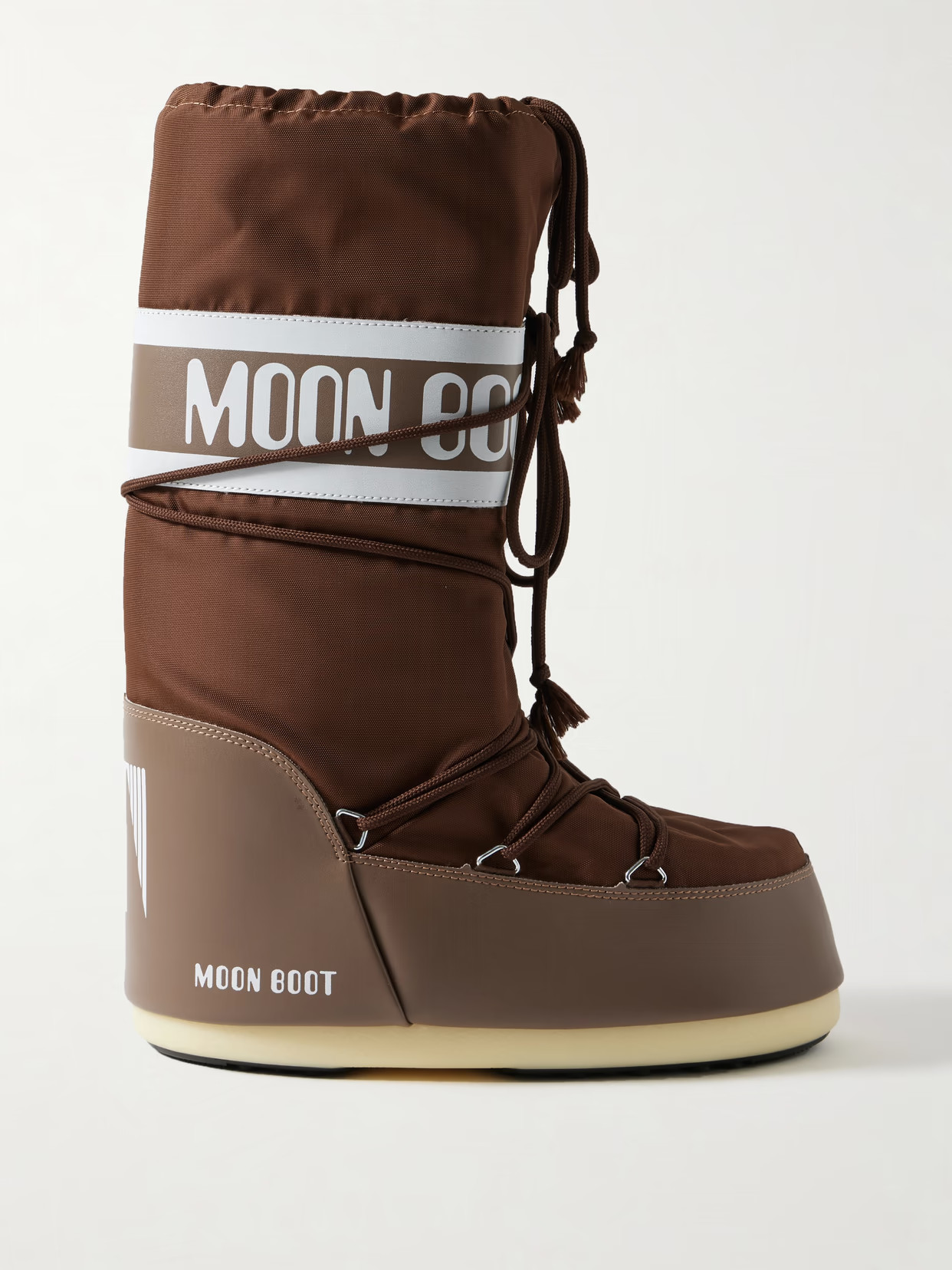 Moon Boot - Icon Paneled Shell Snow Boots - Brown | NET-A-PORTER (UK & EU)