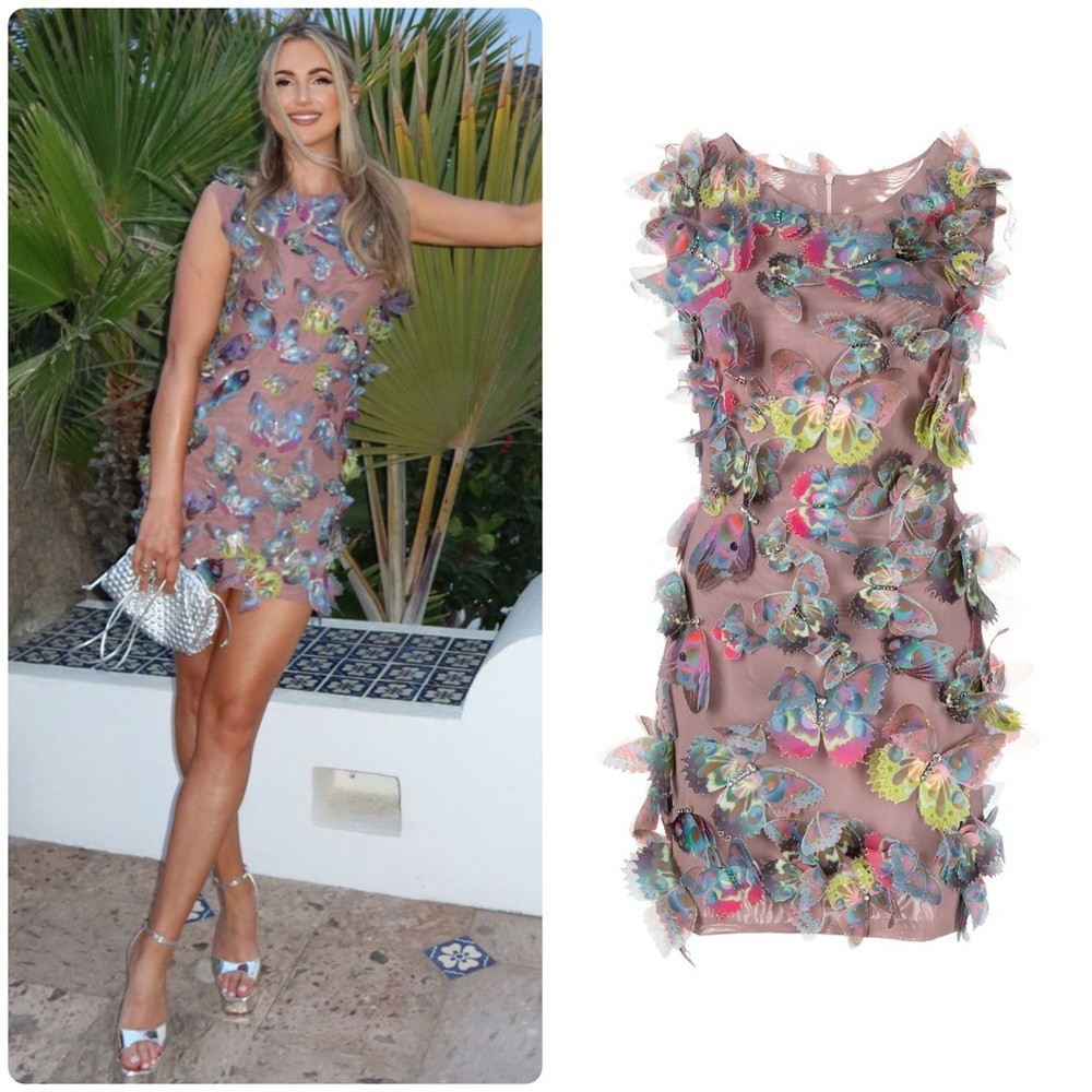 Cynthia Rowley Butterfly Embellished Organza Dress | Poshmark