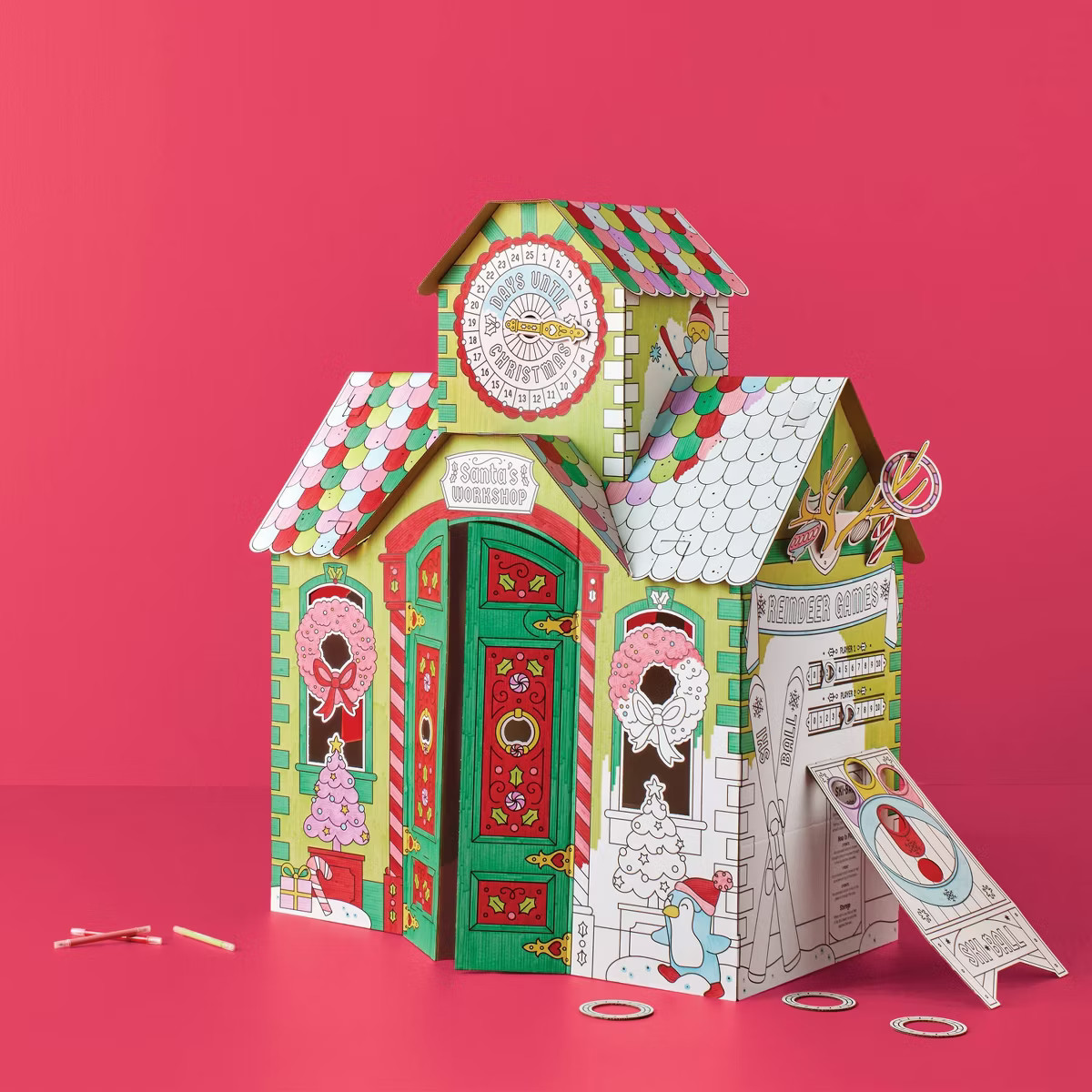 Christmas Craft Santa's Workshop Holiday Fort - Mondo Llama™ | Target