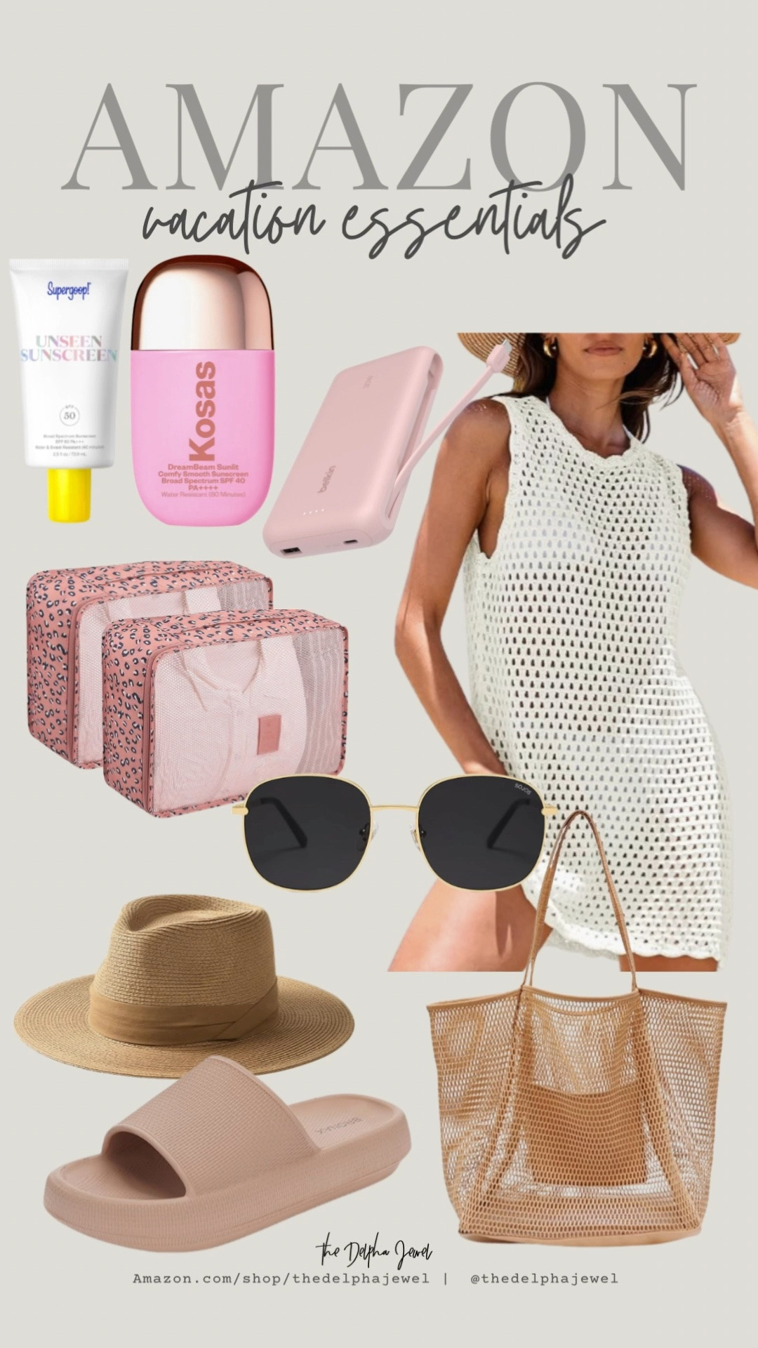 My beach vacation must haves ⛱️☀️

Classic square sunglasses on sale $15.99
Cushioned sandals on sale $23.99
My favorite beach tote is under $10

Sunscreen, sunglasses, a cute beach coverup, portable phone charger, straw hat, waterproof sandals, beach tote, packing cubes

#LTKSaleAlert #LTKBeauty #LTKTravel