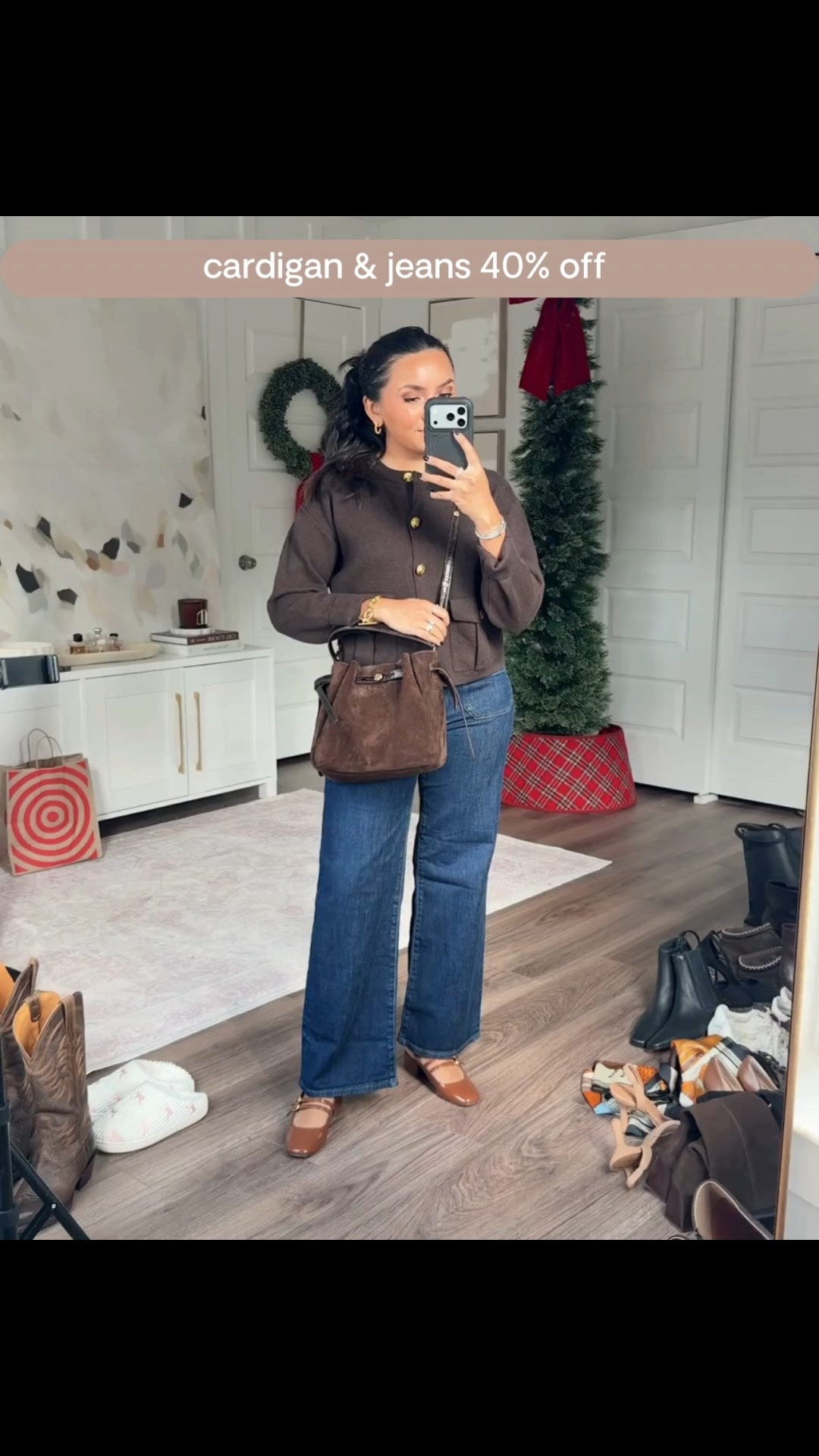 Cardigan size xs petite TTS
Jeans size 26 petite TTS
Mary Jane sling back shoes size 5 TTS



#LTKFindsUnder100 #LTKSaleAlert #LTKPetite