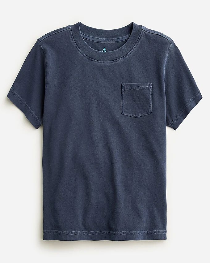 Kids' new garment-dyed pocket T-shirt | J.Crew US