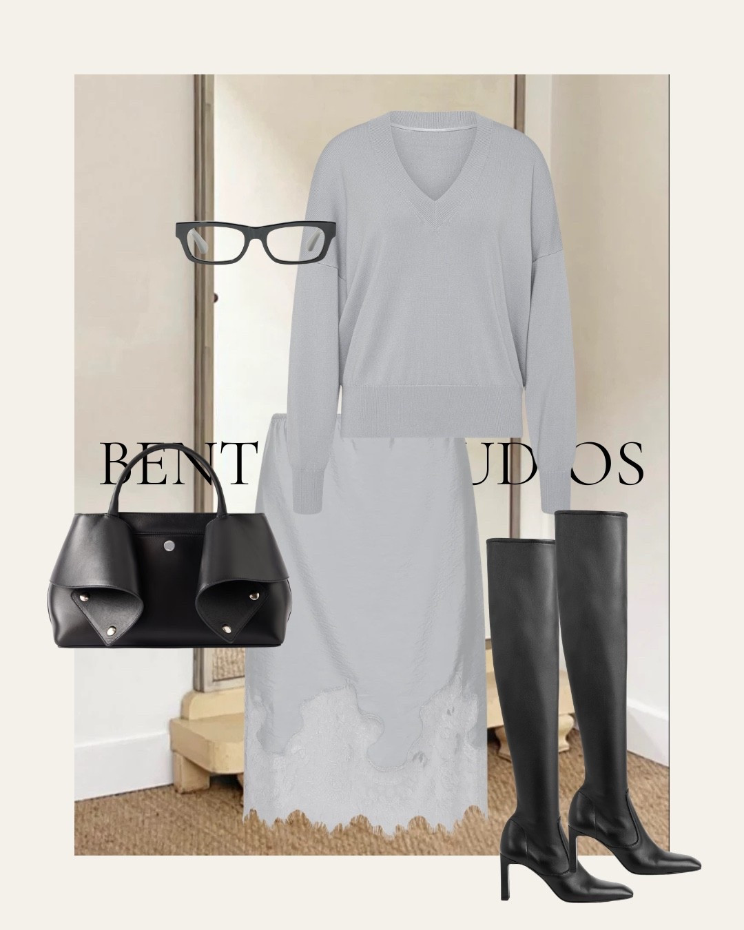 BLUEPRINT NO. 005
Work.

Soft grey workwear styled with a v neck knit, midi skirt and black knee high boots. A polished autumn office outfit combining tonal neutrals, classic accessories and easy everyday layering.

#workoutfit #officestyle #greyoutfit #midiskirt #kneehighboots #autumnworkwear #workwearstyle #ltkuk #styletip

#LTKFashionMonth #LTKluxury #LTKmodest