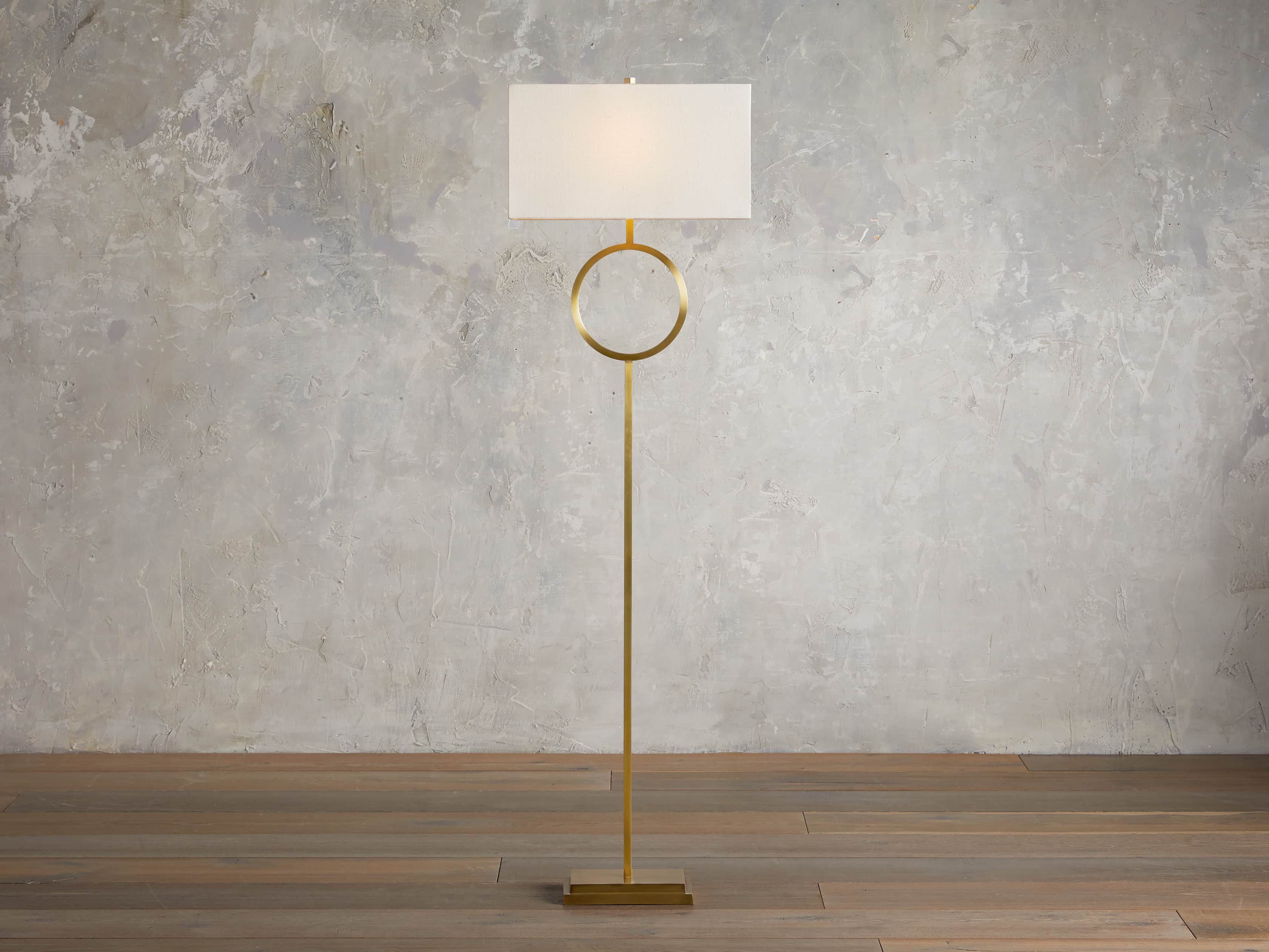 Rhys Brass Floor Lamp | Arhaus