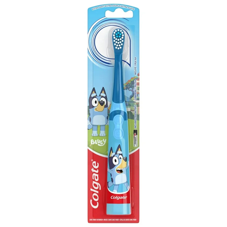Colgate Kids Powered Vibrating Toothbrush Bluey 1 Pack | Walmart (US)