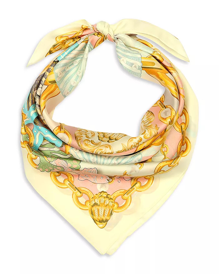 Beach Print Large Square Silk Bandana | Bloomingdale's (US)