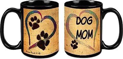 Pet Gifts USA Pawmarks on My Heart "Dog Mom" Coffee Mug, 15-oz | Chewy.com