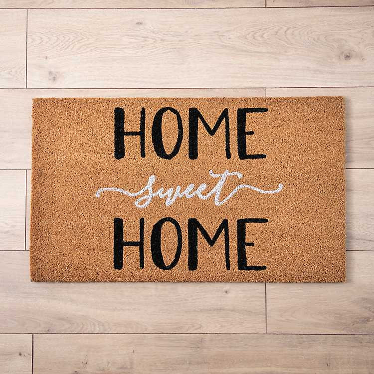 New!Black and White Home Sweet Home Doormat | Kirkland's Home