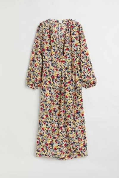 Patterned Wrap-front Dress | H&M (US + CA)