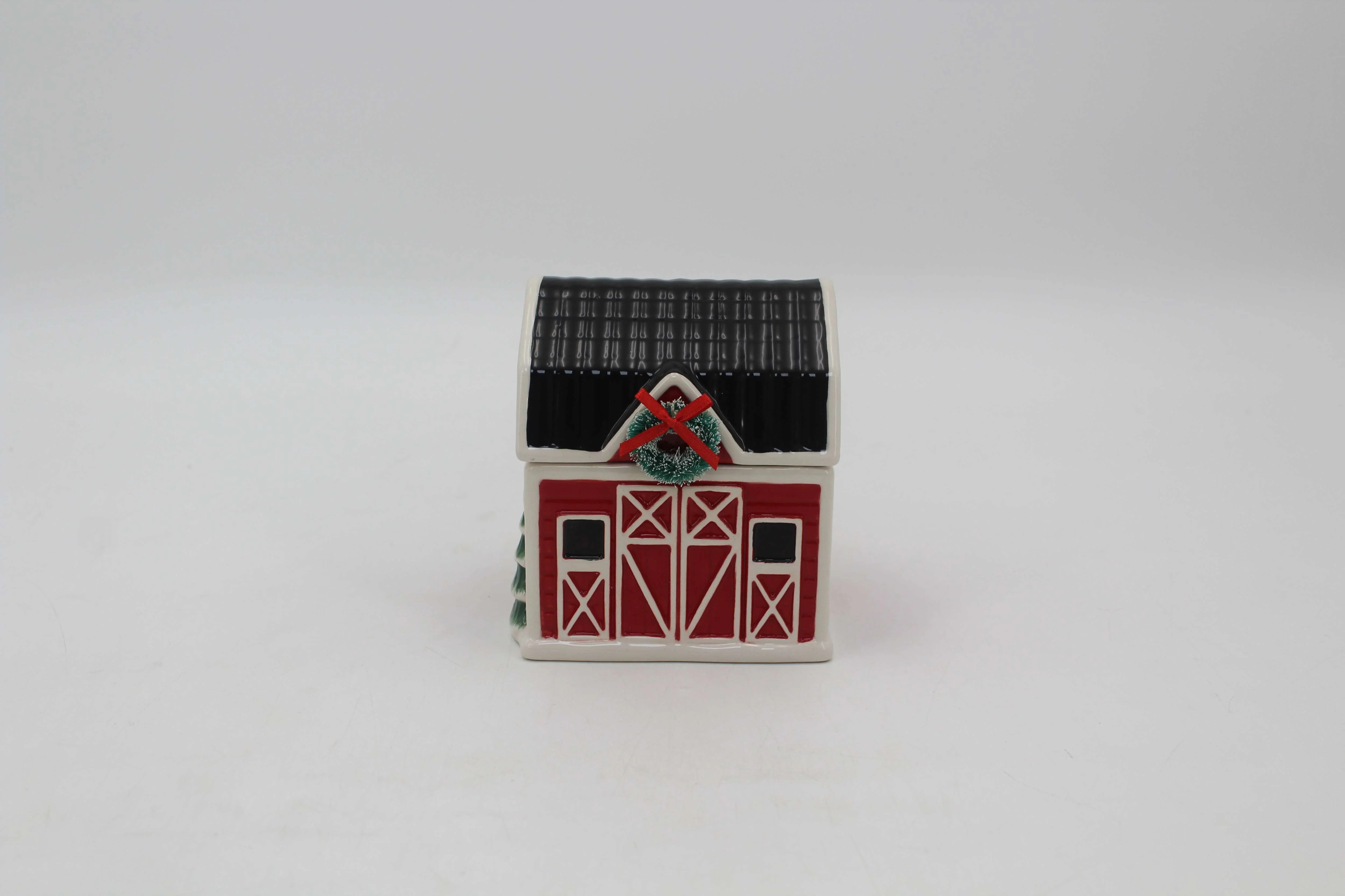 Mainstays 2-Wicks Barn Ceramic Scented Jar Candle, Country Holiday, 7.5oz | Walmart (US)